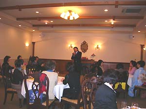 セルヒオ氏。タンゴ鑑賞会。